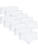 Con-ta Baumwolle, Feinripp Slip 10er-Pack in weiß