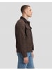 Lee Overshirt Cord Collar Mix in Chocolate Torte