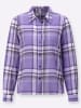 WITT WEIDEN Flanellbluse in lila-lavendel-kariert