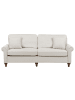 Beliani 3-Sitzer Sofa GINNERUP in Beige/Braun - (W) 195 x (H) 84 x (L) 76 cm
