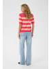 Kaffe Strickpullover KAlizza Regular fit in Rasberry/Peach Wide Stripe