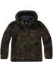 Brandit Fleecejacke/Fleecepullover "Women Teddyfleece Jacket Hooded" in Camouflage