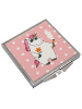 Mr. & Mrs. Panda Schminkspiegel Einhorn Woodstock ohne Spruch in Rot Pastell