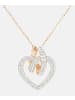 Diamant L'éternel Halskette mit Anhänger aus 375 Gelbgold mit Diamant Herz-Design