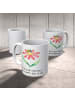 Mr. & Mrs. Panda Bedruckte Tasse Hummel Blume mit Spruch in Weiß