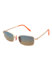 Funky Buddha Männer Sonnenbrille Katzenauge Gold