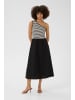 CULTURE Kleid CUflorence Fitted in Black / White Stripes
