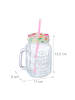 relaxdays 8 x Trinkglas in Bunt - 500 ml