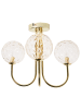 Beliani Deckenleuchten ANADYR in Beige/Gold - (W) 30 x (H) 29 x (L) 12 cm