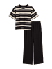 Marc O'Polo Pyjama Mix N Match in french oak stripe/black