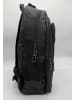 EGOMAXX Gepolsterter Rucksack Carbon Optik Design Backpack in Schwarz-2