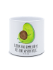 Mr. & Mrs. Panda Pflanztopf Avocado Pfeifen mit Spruch in Weiß