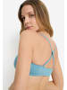 LASCANA Bandeau-Bikini-Top in grau-blau