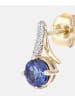 Diamant L'éternel Ohrstecker aus 375 Gelbgold mit Diamant mit Tansanit
