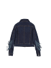 Frankie Morello Blau Baumwolle Denim Jacke