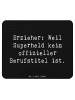 Mr. & Mrs. Panda Mousepad Spruch Erzieher Superheld mit Spruch in Schwarz