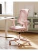 Beliani Professioneller Bürostuhl SERO in Rosa - (W) 66 x (H) 95 x (L) 58 cm