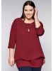 sheego Blusenshirt in rubinrot
