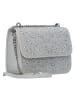 Seidenfelt Anga Square Schultertasche 17 cm in silver-diamonds