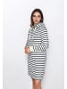 salzhaut Knielanges Kleid (Midi) AUST Navy-Offwhite