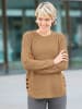 Sieh an! Langarm-Pullover in camel