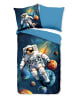 JACK 2 tlg. Mikrofaser Bettwäsche 135x200cm  Astronaut Weltenreiser in Bunt