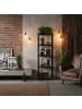 relaxdays Schwerlastregal in Schwarz/Braun - (B)50 x (H)180 x (T)30 cm