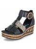 rieker Sandalette in schwarz