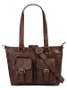 SPIKES & SPARROW Shopper echt Leder in cognac