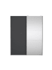 ebuy24 Schiebetürenschrank Como (2-türig) Grau 179 x 67 cm