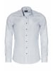 MARVELIS Knopfleisten Langarmshirt für Herren in uni