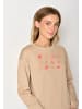 GreenBomb Sweatshirt Bike Strawberry in Kaffee Latte