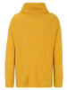 CARTOON Strickpullover mit Turtle Neck in Dark Yellow Melange