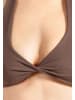 SMILODOX Sport BH Myrah Twisted in Dunkelbraun