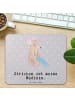 Mr. & Mrs. Panda Mouse Pad Maus Stricken mit Spruch in Grau Pastell
