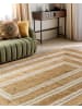 Beliani Geflochtener Teppich ELMALI in Beige - (W) 200 x (L) 300 cm