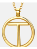 Vanlere Kette aus 375 Gelbgold Buchstabe T