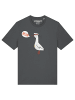 wat? Apparel T-Shirt Moin Seagull in Grau