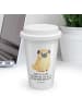 Mr. & Mrs. Panda Tumbler Mops mit Spruch in Weiß