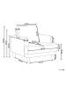 Beliani Sessel TUVE in Beige/Heller Holzfarbton - (W) 88 x (H) 85 x (L) 90 cm