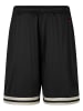 FUBU FUBU Mesh-Shorts in black/creme