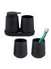 Bad-Accessoires Set TESERO 5tlg. ca. 8,5 x 12 x 9 cm (B/H/T)