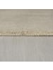 KADIMA DESIGN Wollteppich Uni-Design mit Bordüre, rutschfest, 100% Wolle Teppich in Beige