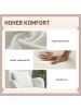 HOMCOM Sessel-88L x 75B x 106H cm-Weiß