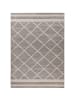 Kayoom Kurzflor Teppich Rhombus 225 in braun - beige - rechteckig