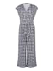 Betty Barclay Jumpsuit mit Eingrifftaschen in Dunkelblau/Weiß