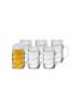 Stölzle 12er Set Bierkrüge Diamond in 0,5 l & 1 l in transparent