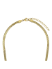 Noelani Halskette Edelstahl, IP silber in Gold