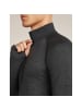 icebreaker Unterhemd Merino 260 ZoneKnit LS Half Zi in Schwarz011