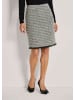 MADELEINE Eleganter Bleistiftrock mit Pariser Flair in graphit / wollweiß / multicolor
